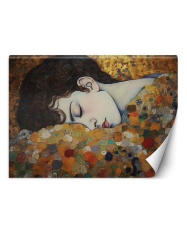 Fototapeta do salonu - Portret śpiącej kobiety - G. Klimt | FEEBY
