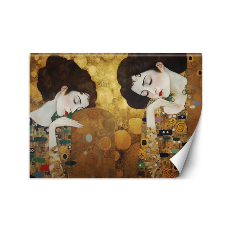 Fototapeta do sypialni - Portret kobiety w złocie - G. Klimt | FEEBY