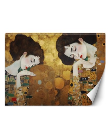 Fototapeta do sypialni - Portret kobiety w złocie - G. Klimt | FEEBY