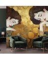 Fototapeta do sypialni - Portret kobiety w złocie - G. Klimt | FEEBY