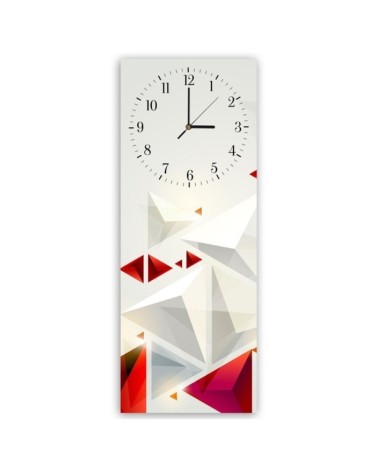 Wall clock - Abstract triangles | FEEBY