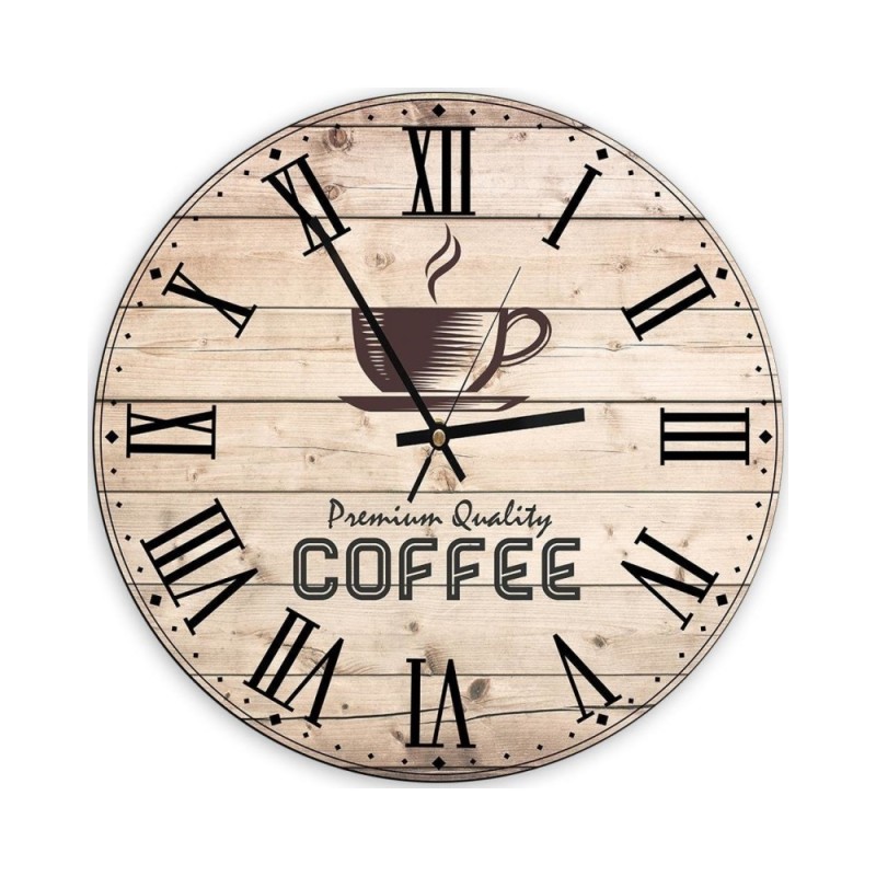 Obraz z zegarem Coffee - feeby.pl