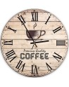 Obraz z zegarem Coffee - feeby.pl