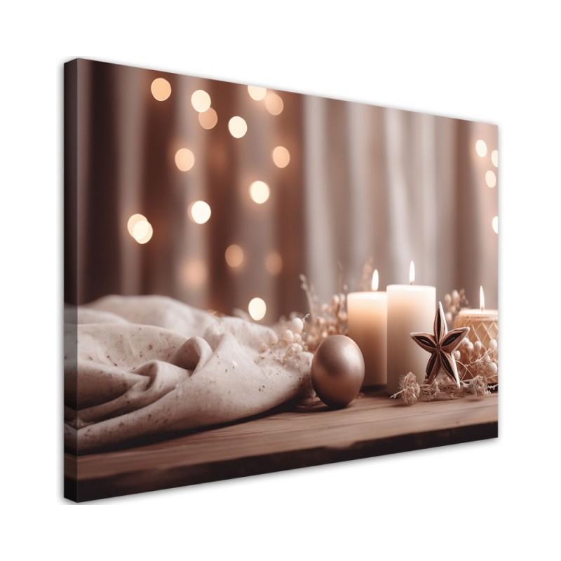 Dekoratives Leinwandbild - Weihnachtsdekoration | Feeby