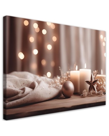 Dekoratives Leinwandbild - Weihnachtsdekoration | Feeby