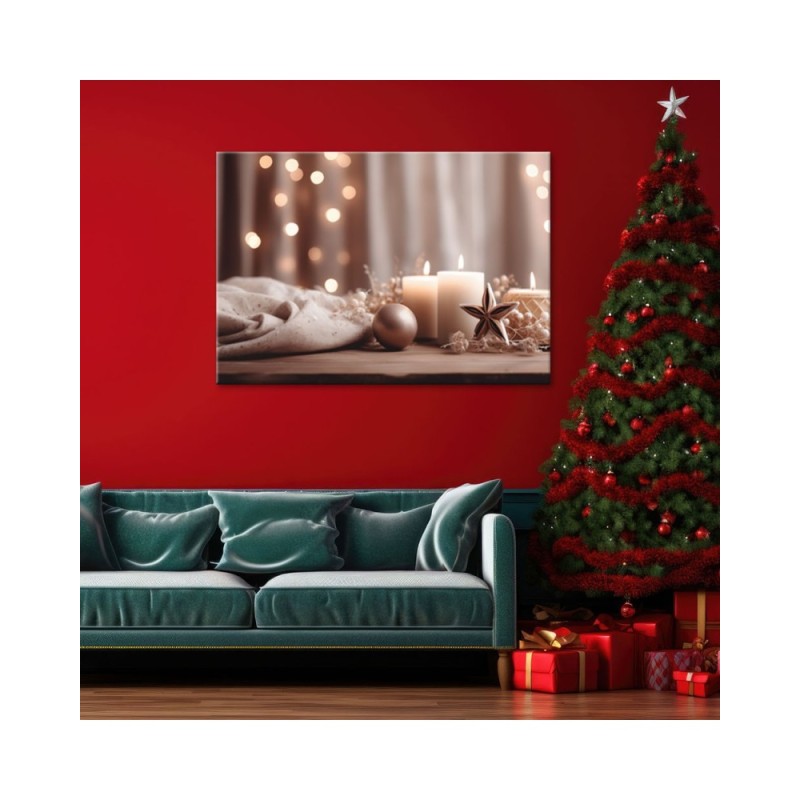 Dekoratives Leinwandbild - Weihnachtsdekoration | Feeby