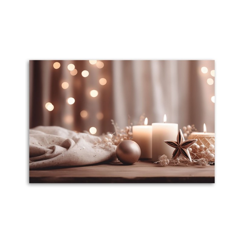 Dekoratives Leinwandbild - Weihnachtsdekoration | Feeby