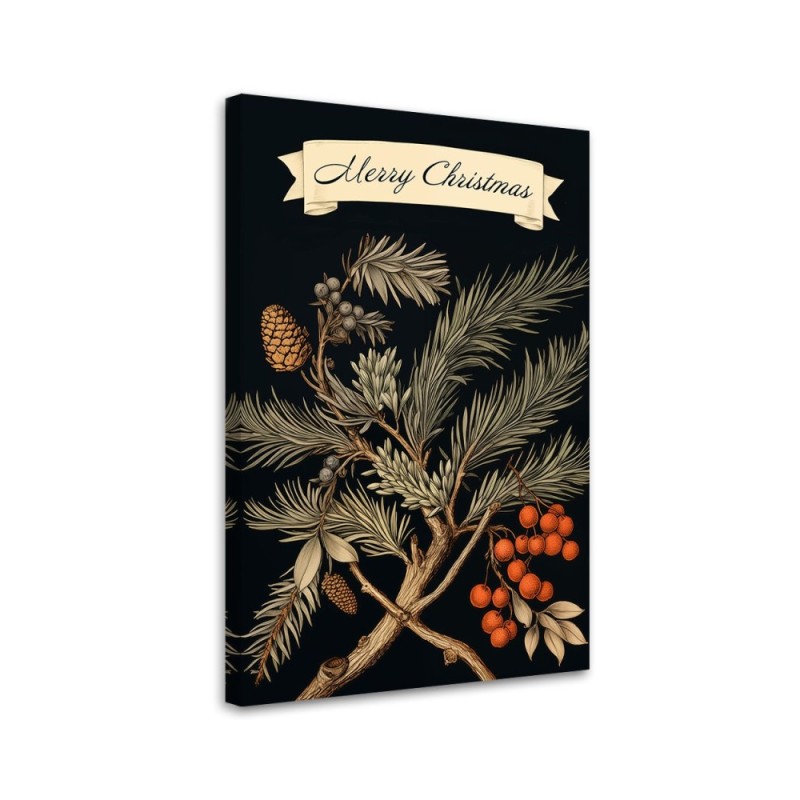 Bild - Zeichen für Frohe Weihnachten und Tannenzweig | Feeby