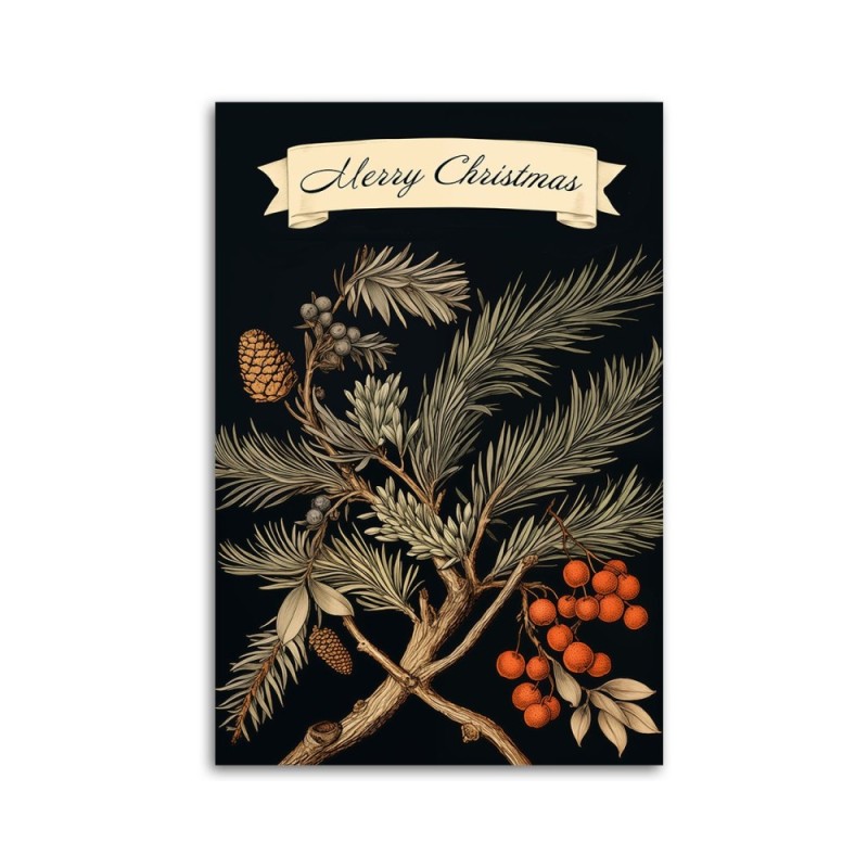 Bild - Zeichen für Frohe Weihnachten und Tannenzweig | Feeby