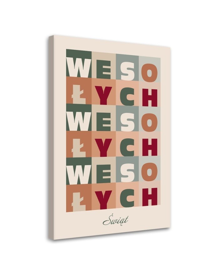 Leinwandbild - Fröhliche Weihnachten | Feeby