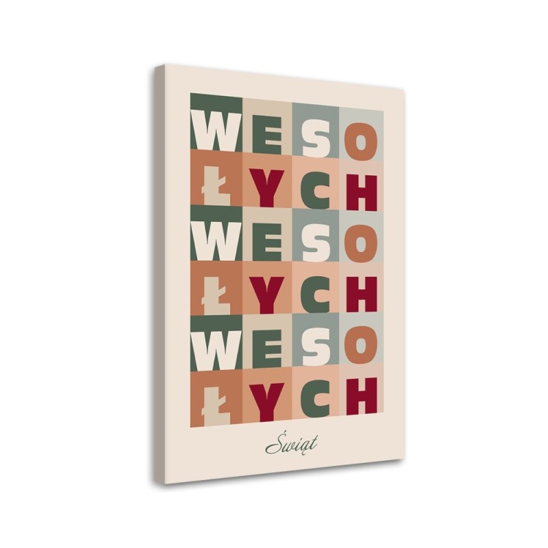 Leinwandbild - Fröhliche Weihnachten | Feeby