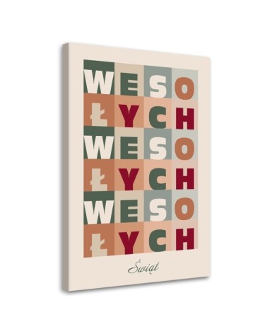 Leinwandbild - Fröhliche Weihnachten | Feeby