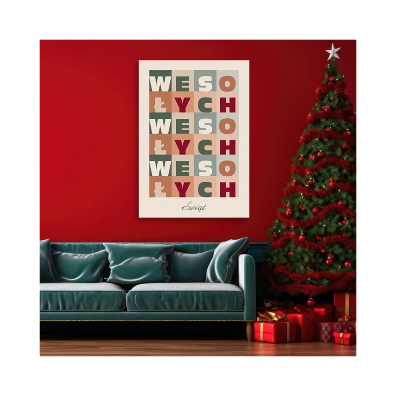 Leinwandbild - Fröhliche Weihnachten | Feeby