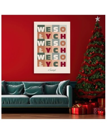 Leinwandbild - Fröhliche Weihnachten | Feeby