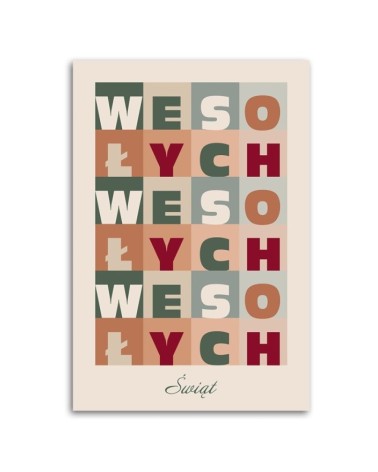 Leinwandbild - Fröhliche Weihnachten | Feeby