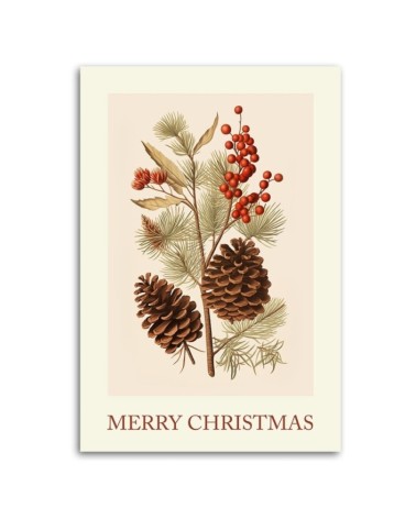 Leinwandbild - Frohe Weihnachten als Inschrift | Feeby