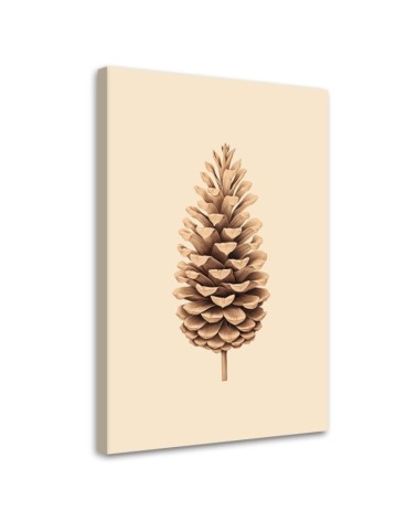 Christmas canvas art on canvas - Pinecone | FEEBY