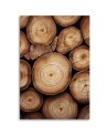 Stylish Christmas canvas art - Woodpile | FEEBY