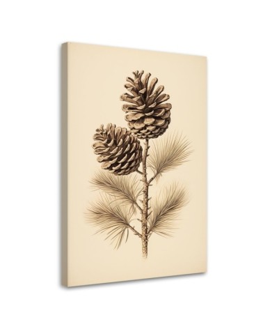 Fashionable Christmas canvas art - Pinecones | FEEBY