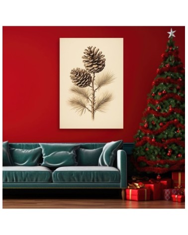 Dekoratives Leinwandbild - Zapfen | Feeby