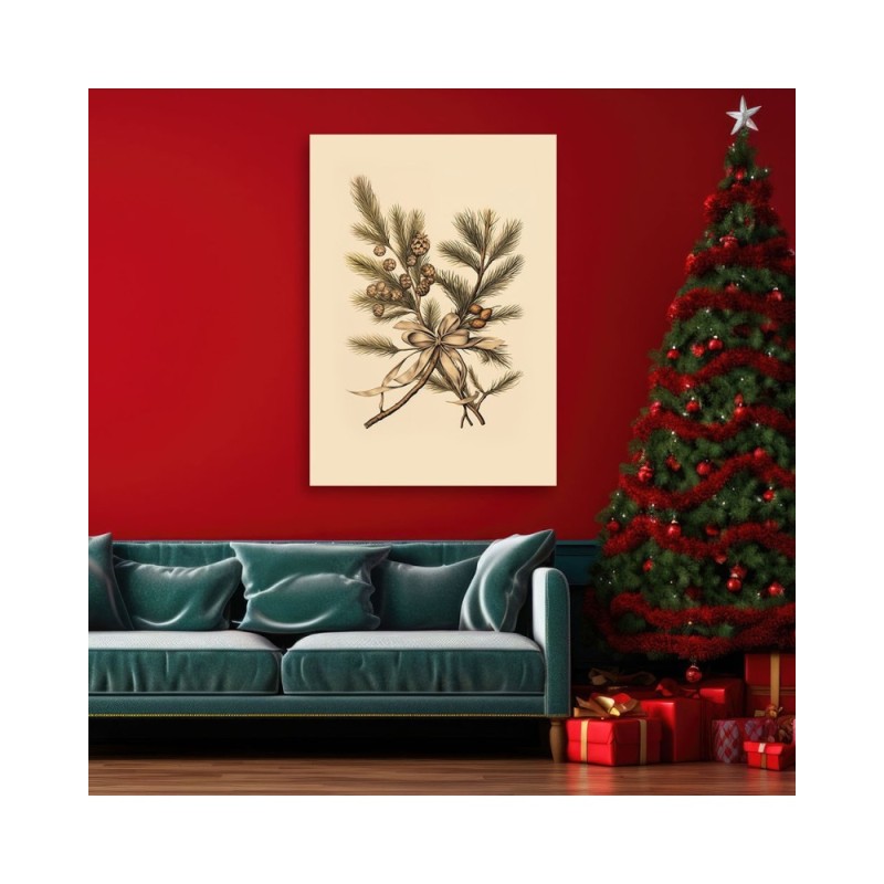 Bild auf Leinwand - Weihnachtszweige | Feeby