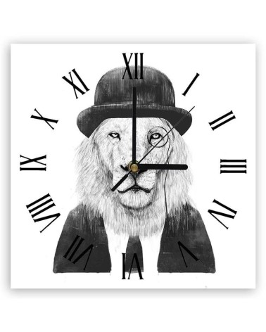 Wall clock - Elegant Lion - Balazs Solti | FEEBY