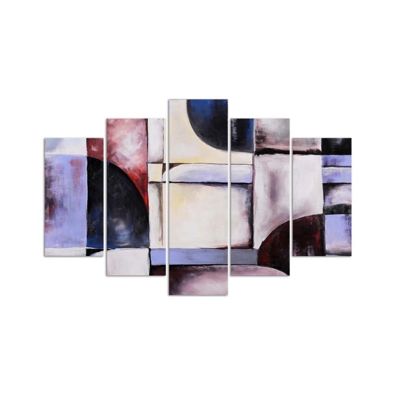 Wandbild für Wohnzimmer - Violette Abstraktion | Feeby