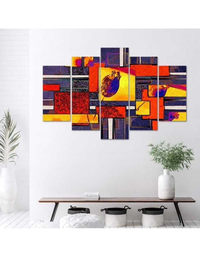 Prints on canvas Colourful abstraction for living room.Check our offer | FEEBY