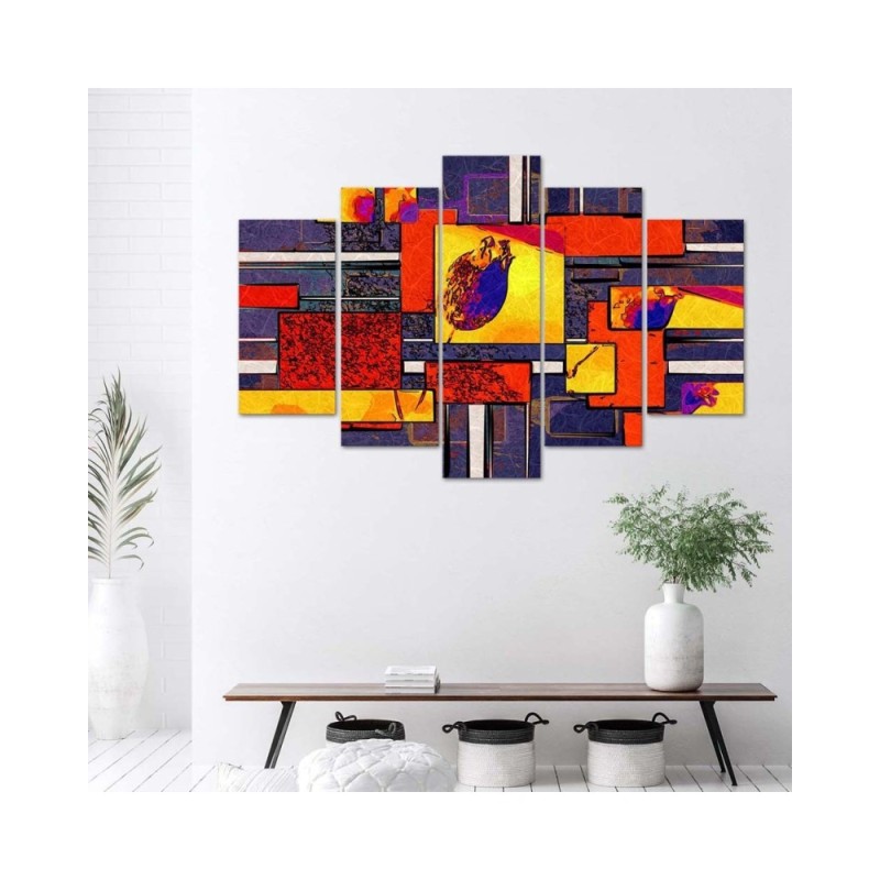 Leinwandbild - Bunte Abstraktion | Feeby