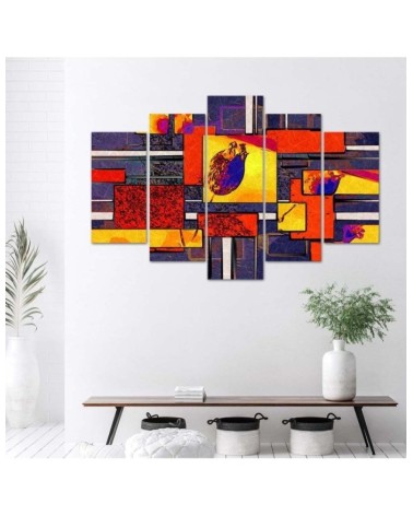 Leinwandbild - Bunte Abstraktion | Feeby