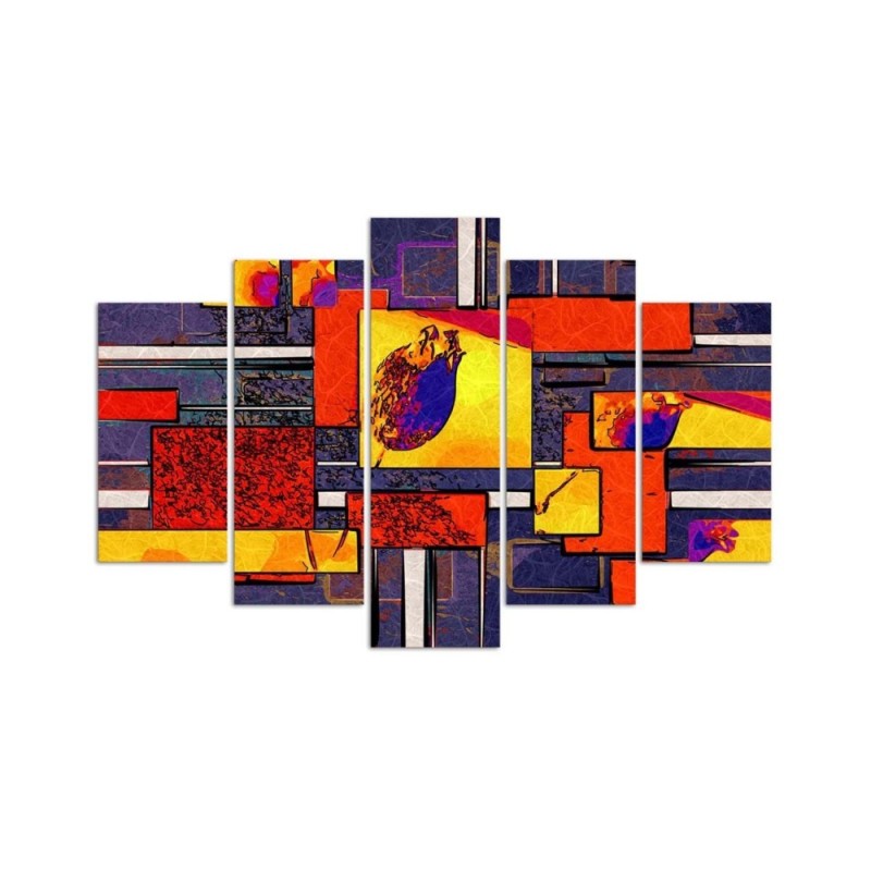 Leinwandbild - Bunte Abstraktion | Feeby