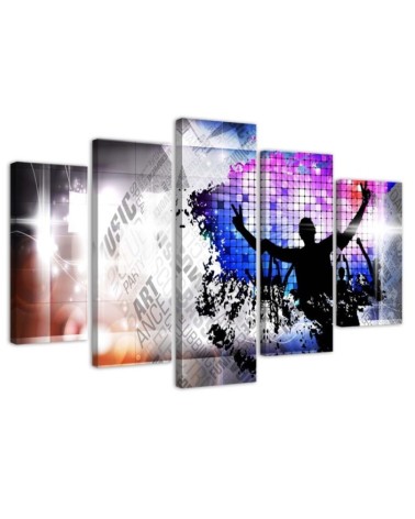 Decorative canvas wall decor DJ Music abstract | FEEBY