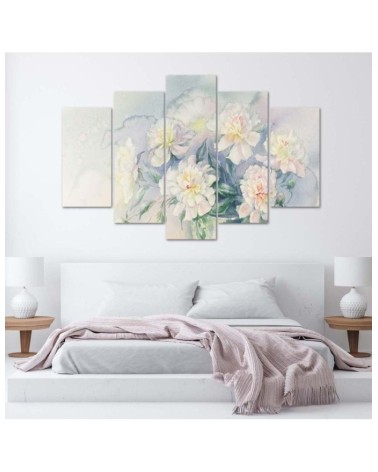 Bild auf Leinwand - Blumenstrauß Blumen Weiß | Feeby