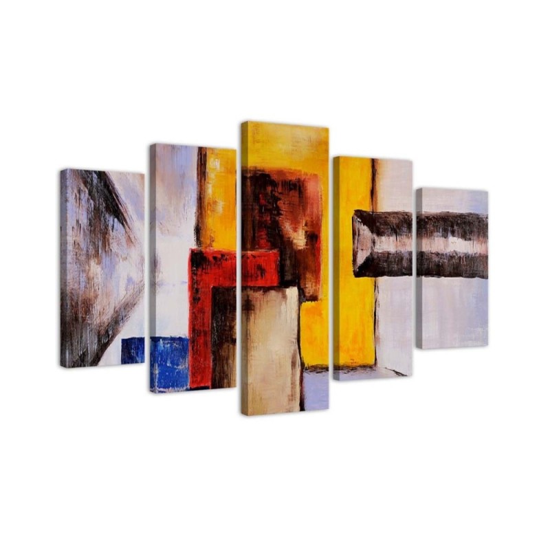 Modernes Wandbild - Bunte Abstraktion | Feeby