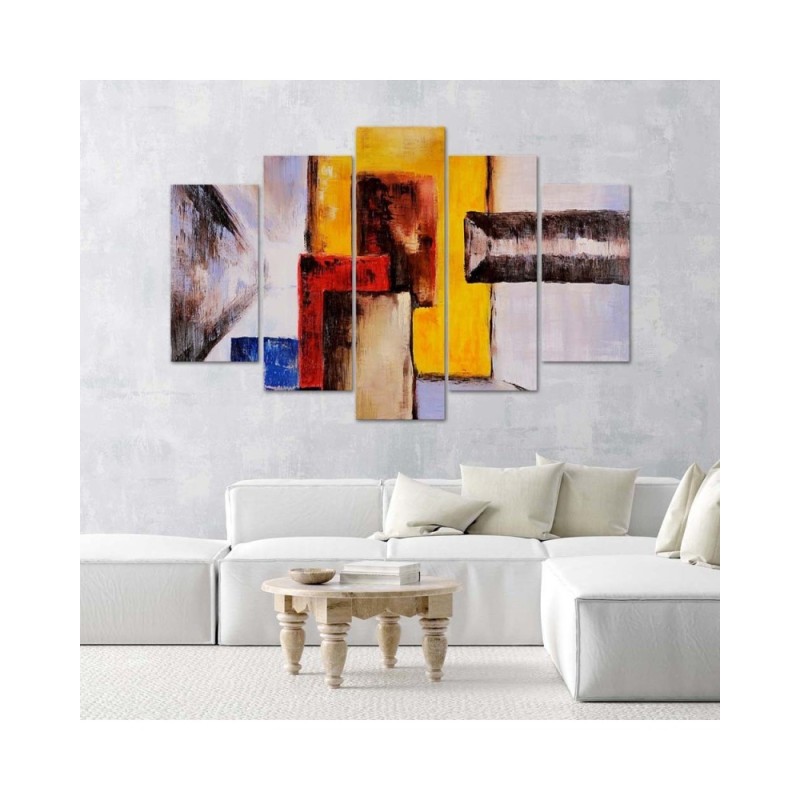 Modernes Wandbild - Bunte Abstraktion | Feeby