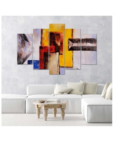 Modernes Wandbild - Bunte Abstraktion | Feeby