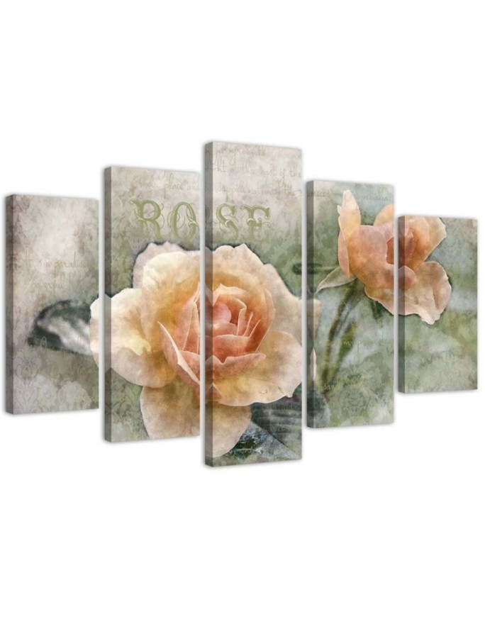 Bild auf Leinwand - Teerose Blumen | Feeby