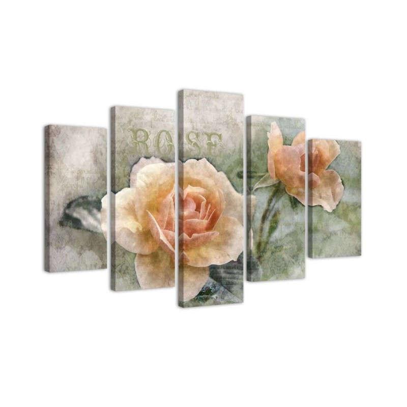 Bild auf Leinwand - Teerose Blumen | Feeby