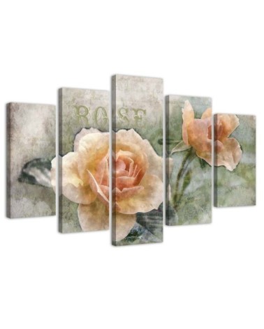 Bild auf Leinwand - Teerose Blumen | Feeby