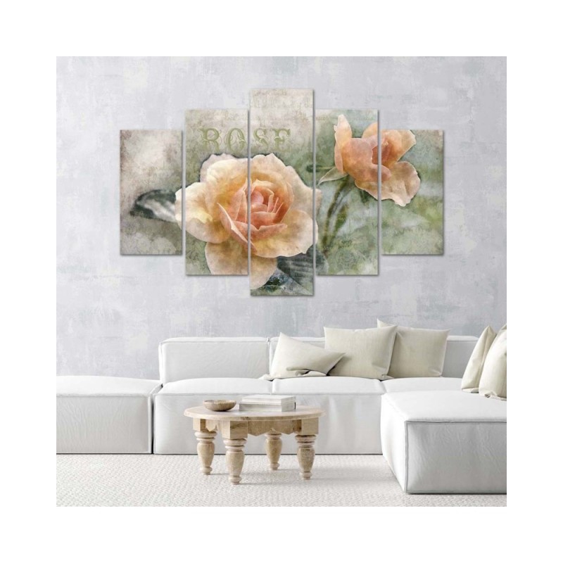 Bild auf Leinwand - Teerose Blumen | Feeby