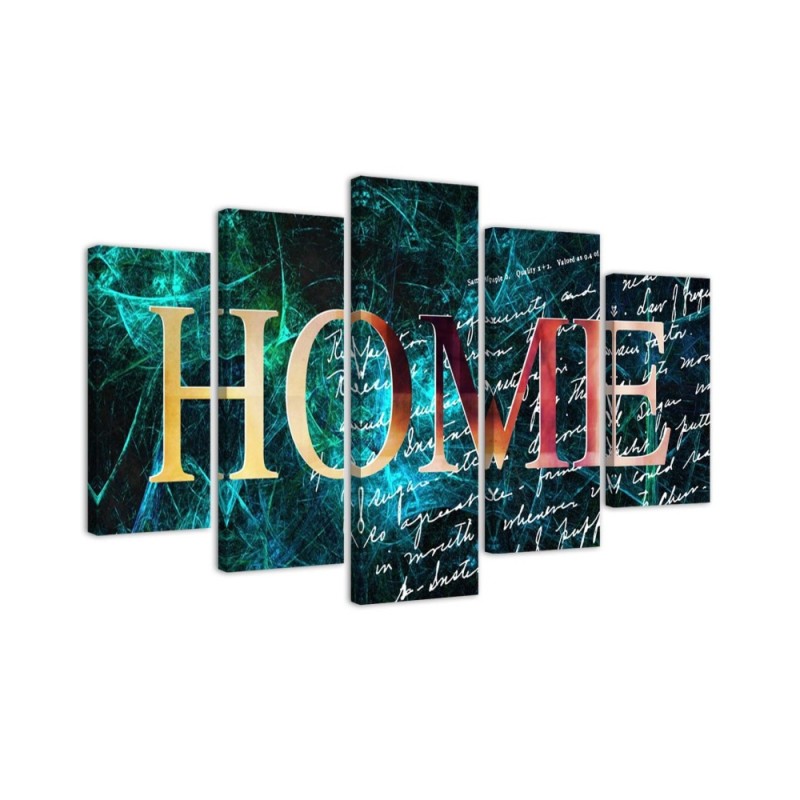 Leinwanddruck - Home Wallpaper Hintergrund Blau | Feeby