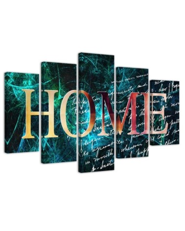 Leinwanddruck - Home Wallpaper Hintergrund Blau | Feeby