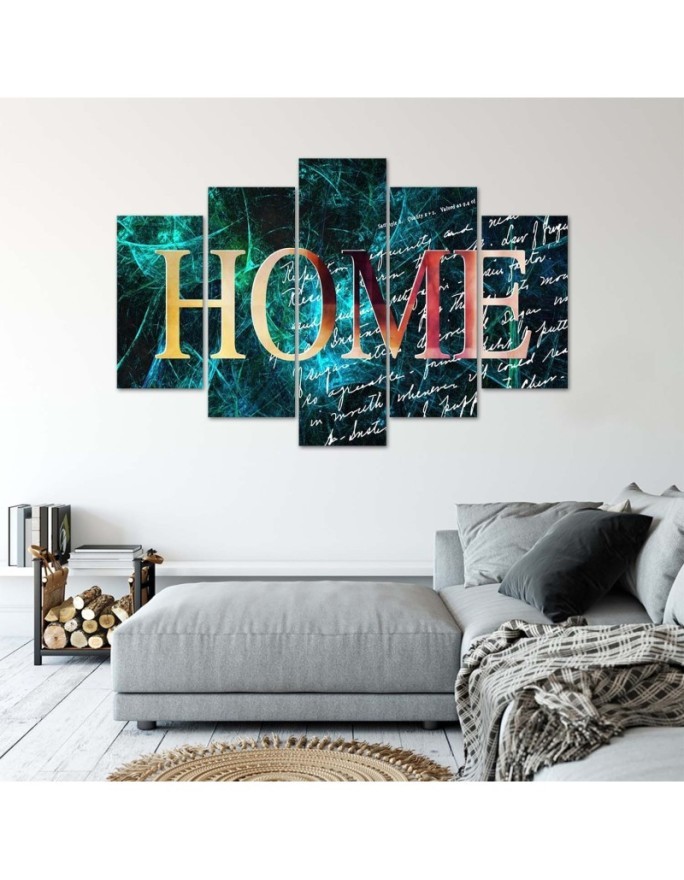 Obraz Home abstrakcja do pokoju, biura, salonu na ścianę | FEEBY