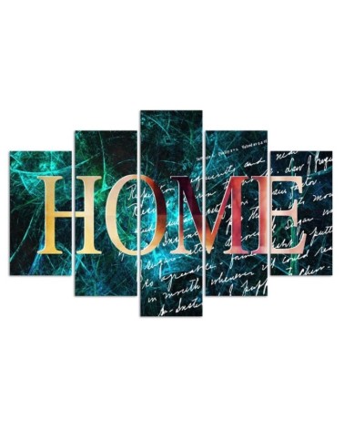 Leinwanddruck - Home Wallpaper Hintergrund Blau | Feeby