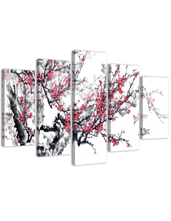 Leinwandbild - Japanische Kirschblüte | Feeby