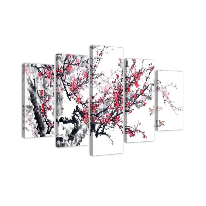 Leinwandbild - Japanische Kirschblüte | Feeby