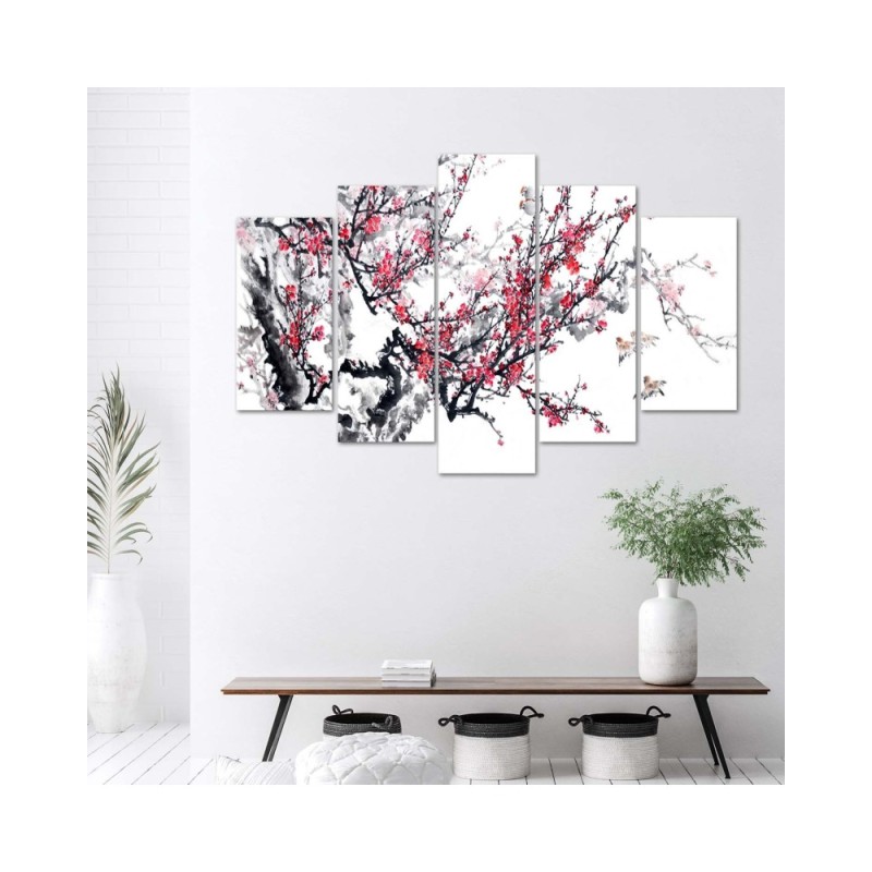 Leinwandbild - Japanische Kirschblüte | Feeby