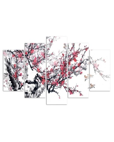 Leinwandbild - Japanische Kirschblüte | Feeby