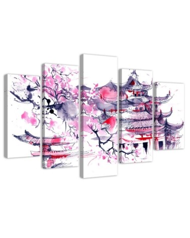 Canvas prints Japanese landscape for room, office, living room for wall | FEEBY