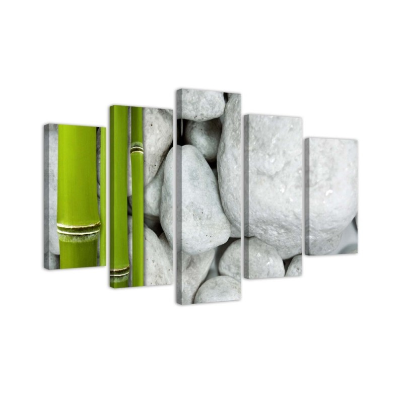 Leinwandbild - Zen Stones Bamboo Spa | Feeby